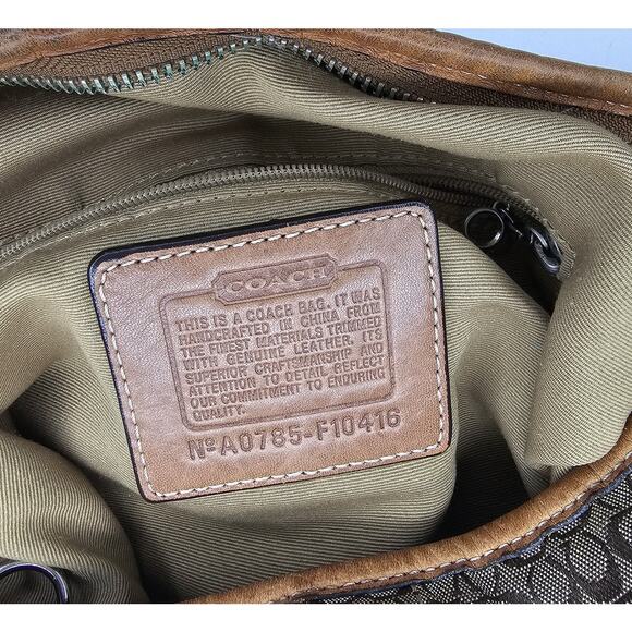 Coach Signature Convertible Shoulder Bag #F10416 - Picture 8 of 12